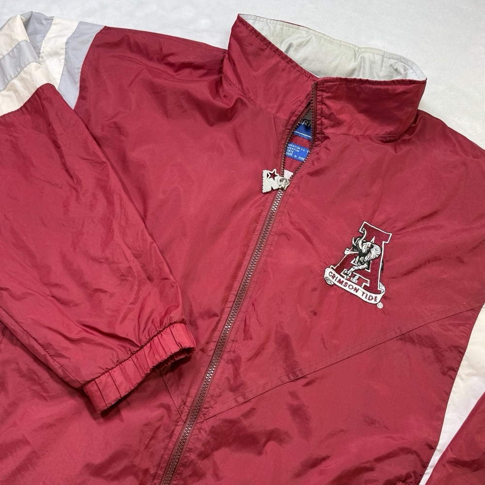 Vintage Starter Alabama Crimson Tide Jacket Large Big Logo 90s Colorblock